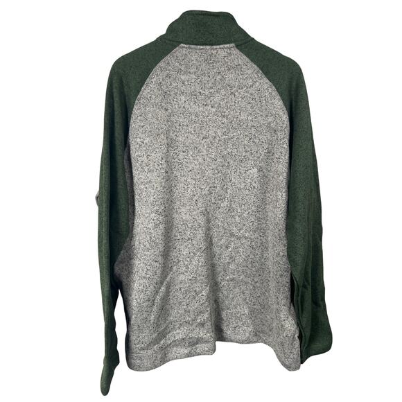 Duluth Pack Artisans NWT Quarter Zip Pullover Gray Green Sweater XL - Picture 2 of 7